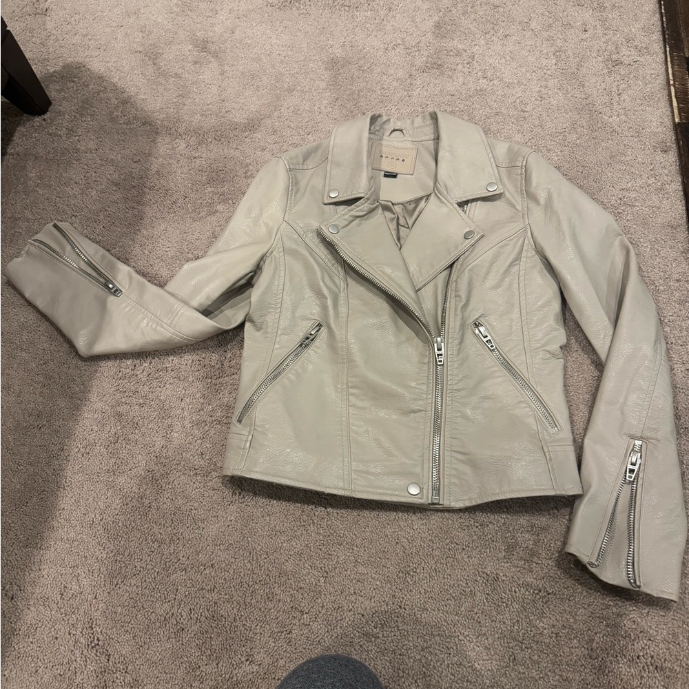 Faux Leather Biker Jacket